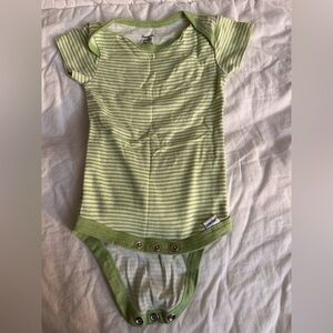 Gerber Light Green Striped Bodysuit